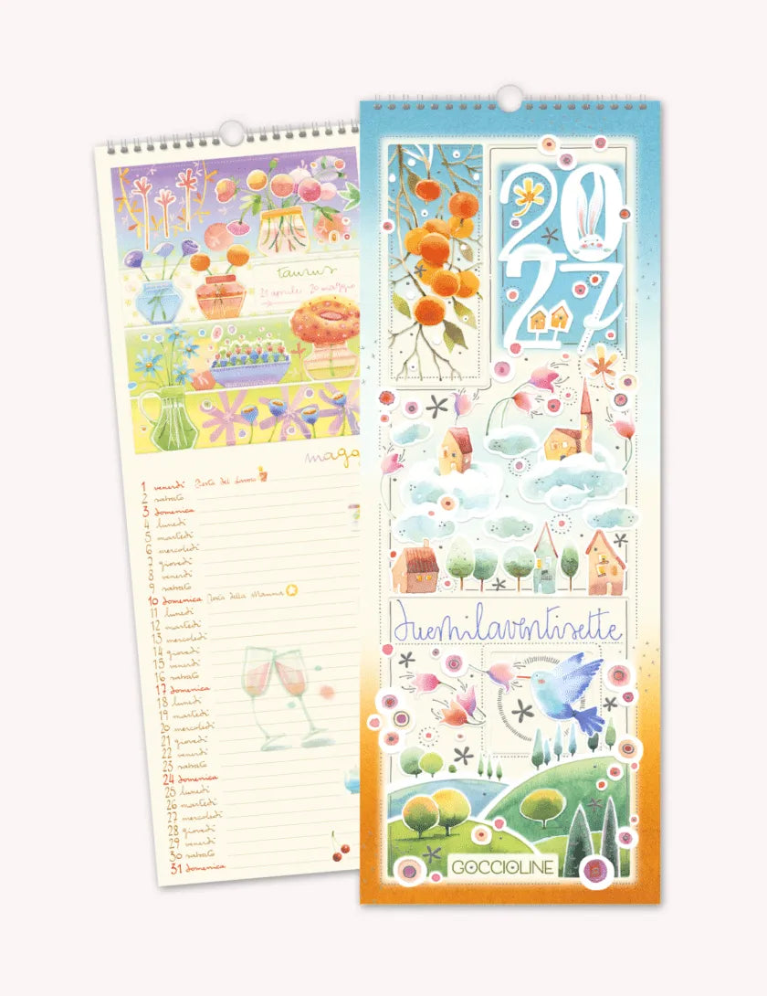 Calendario da parete 2027 Goccioline