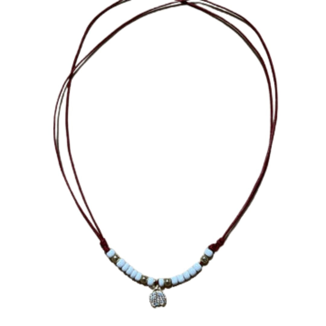 COLLANA CORDA COCCINELLA