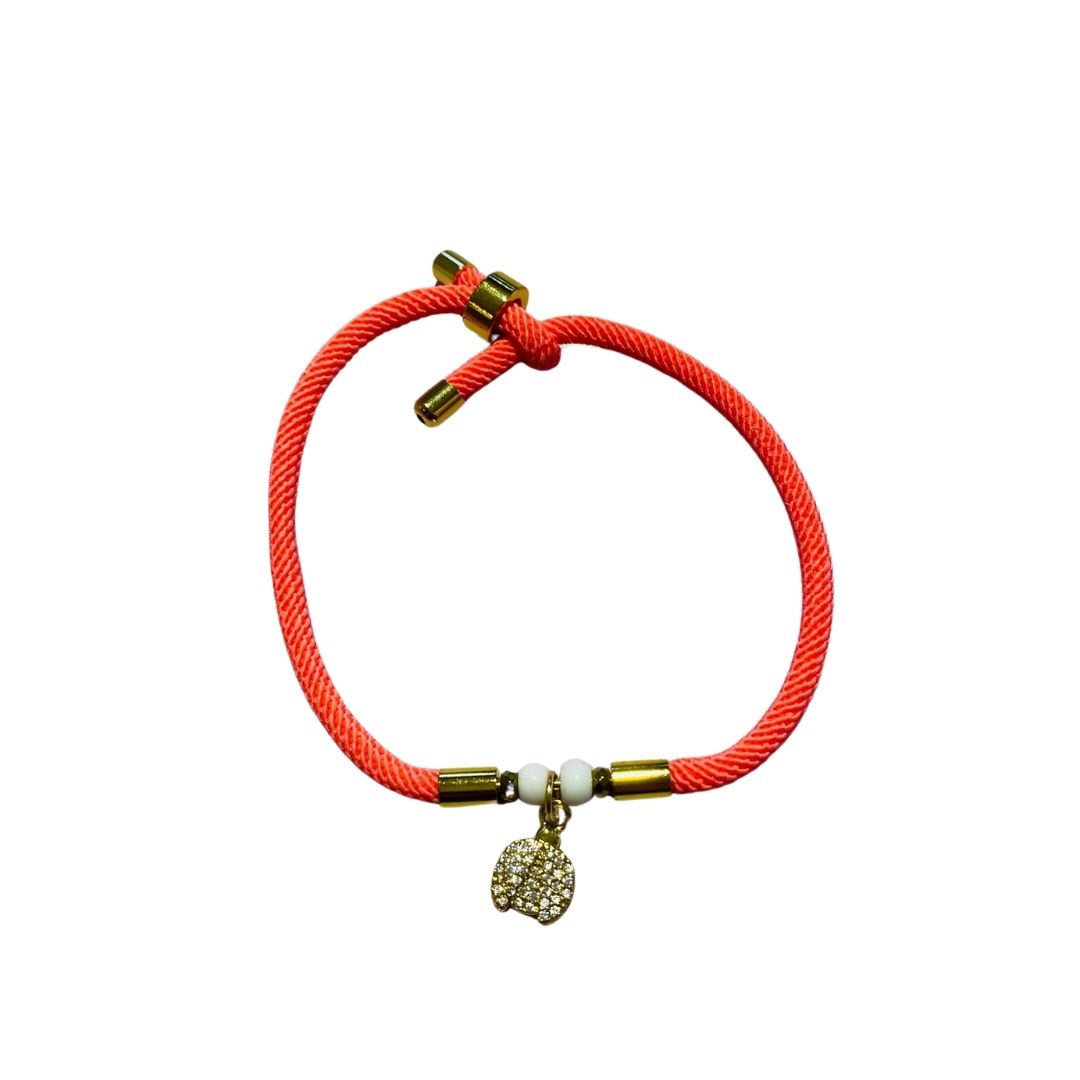 BRACCIALE IN CORDA COCCINELLA