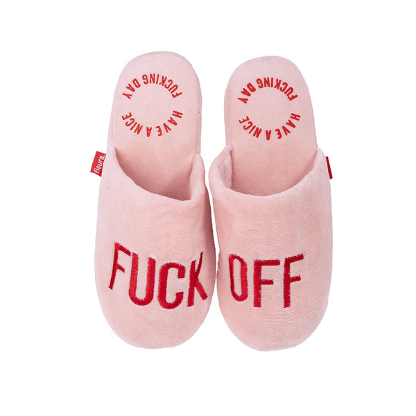 CIABATTE FUCK OFF ROSA