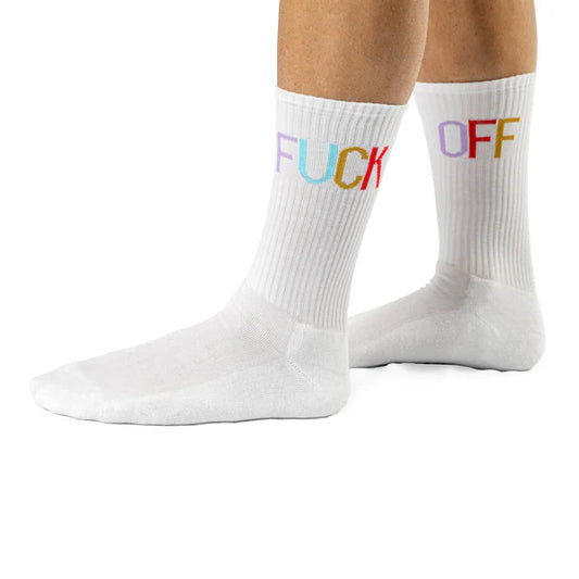 CALZINI FUCK OFF RAINBOW