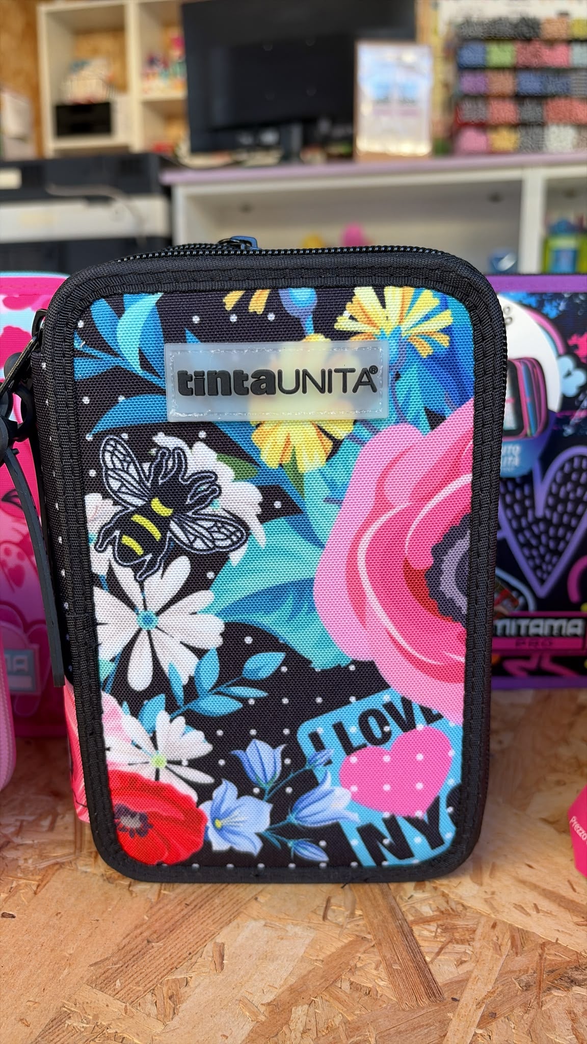 Astuccio 3 zip GIRL TINTAUNITA