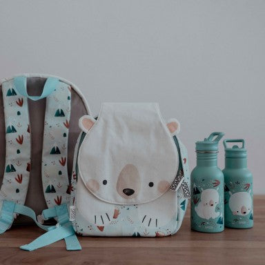 Munchy l'Orso Borraccia in acciaio inox 500ml Sassi