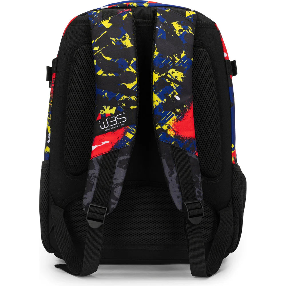 ZAINO ORGANIZZATO WBS NERO/ROSSO