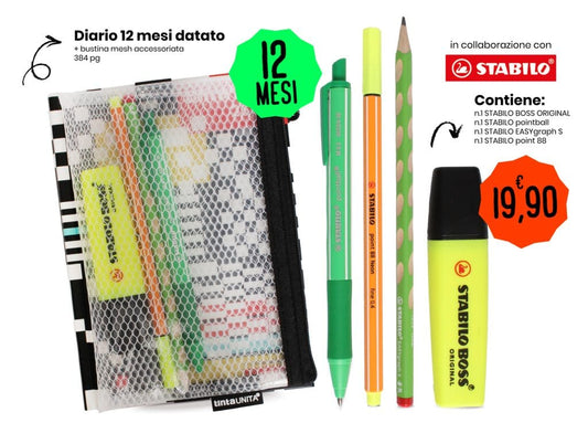 Diario 12 Mesi tintaUNITA x STABILO