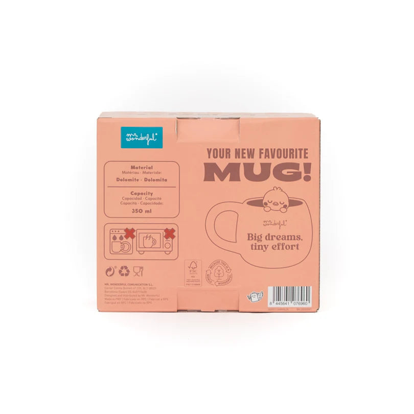 Tazza 3D Lazy Pulcino – Big dreams, tiny effort