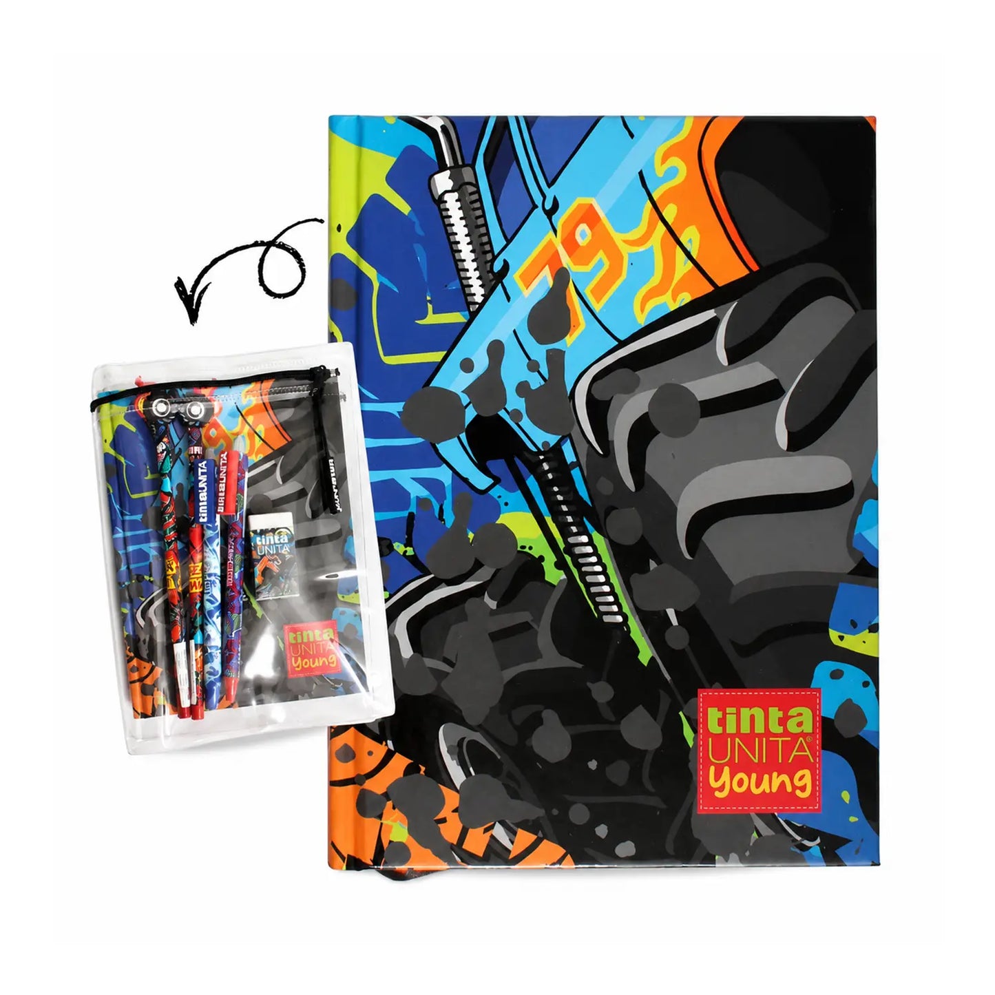 Tinta Unita Young Boy Diario 12 Mesi Con Cover E Accessori Auto