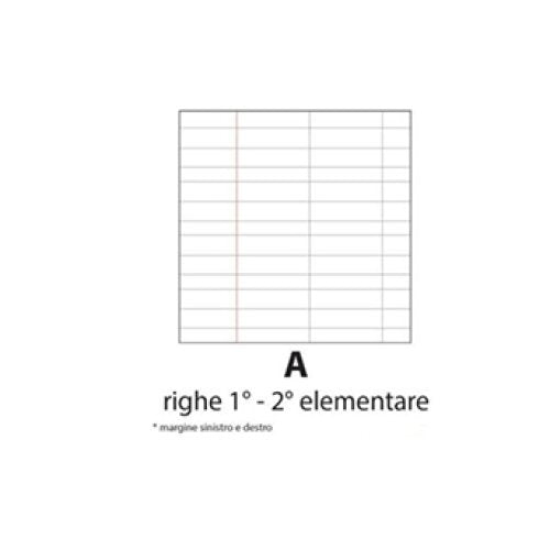 Set 5 quaderni 100gr - RIGATURA A - 1^ elementare