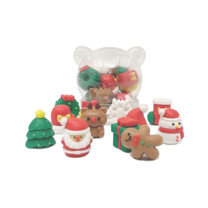 SET 12 GOMMINE DI NATALE