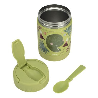 Cracky il Dinosauro Thermos Portapappa 350ml Sassi