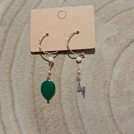 ORECCHINI PALLONCINO & FULMINE