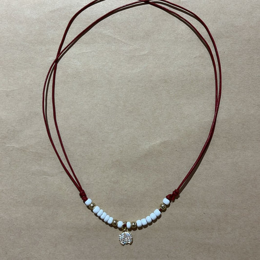 COLLANA CORDA COCCINELLA