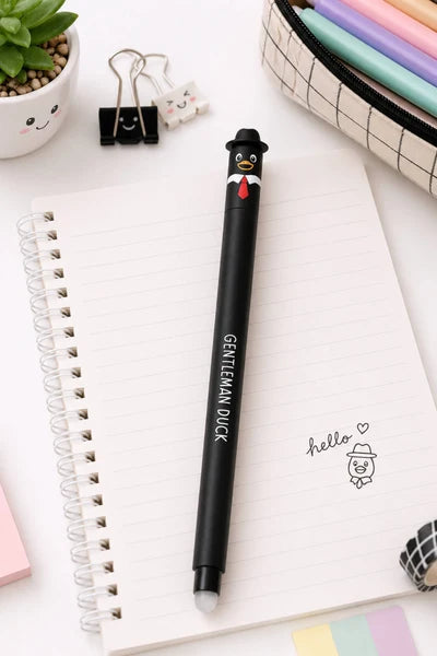 Penna Gel Cancellabile Queen Gentleman Duck