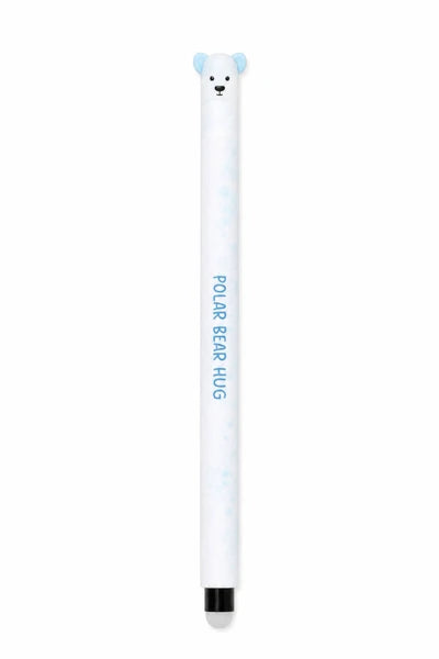 Penna Gel Cancellabile Queen Orso Polare