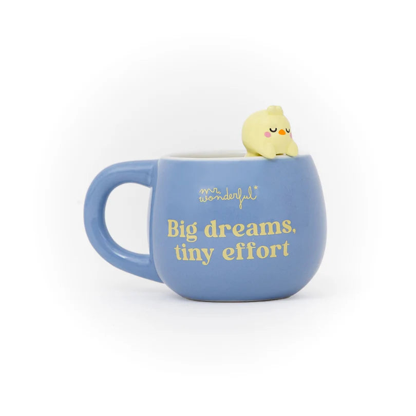 Tazza 3D Lazy Pulcino – Big dreams, tiny effort