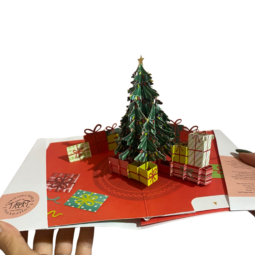 ALBERO DI NATALE CON PACCHI REGALO