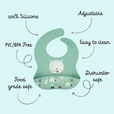 Munchy l'Orso Bavaglino in silicone Sassi