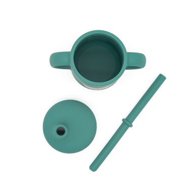 Crunchy la Volpe Bicchiere con cannuccia in silicone Sassi