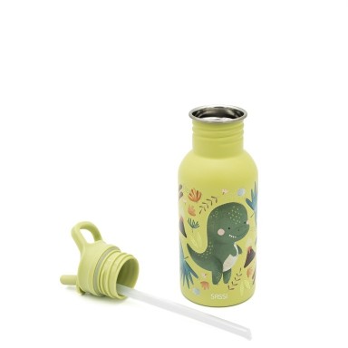 Cracky il Dinosauro Borraccia in acciaio inox 500ml Sassi