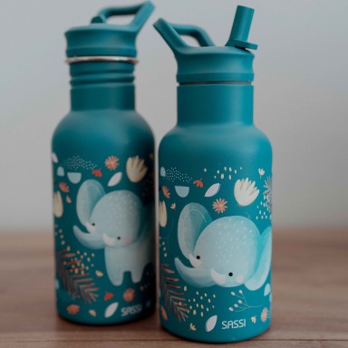 Chewy l'Elefante Borraccia in acciaio inox 500ml Sassi