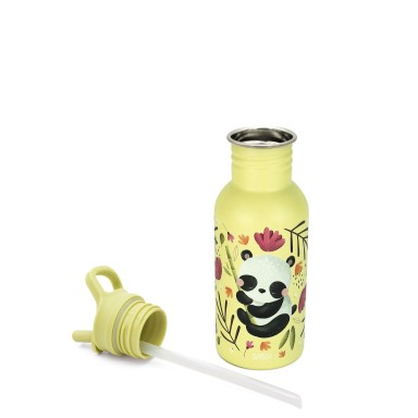Gnummy il Panda Borraccia in acciaio inox 500ml Sassi