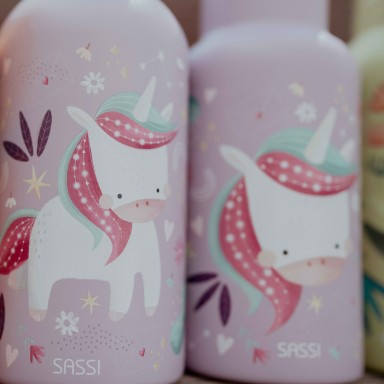 Sparkly l'Unicorno Borraccia in acciaio inox 500ml Sassi
