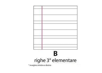 Set 5 quaderni MAXI SPECIAL tintaUNITA - RIGATURA B - 2^ e 3^ elementare