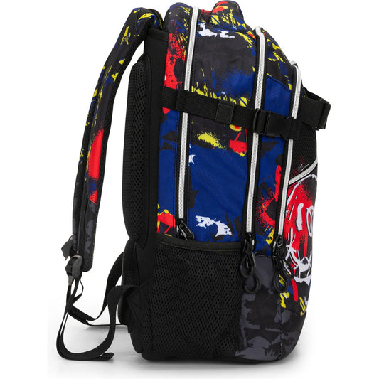 ZAINO ORGANIZZATO WBS NERO/ROSSO