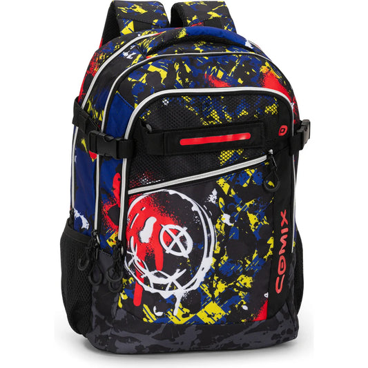 ZAINO ORGANIZZATO WBS NERO/ROSSO