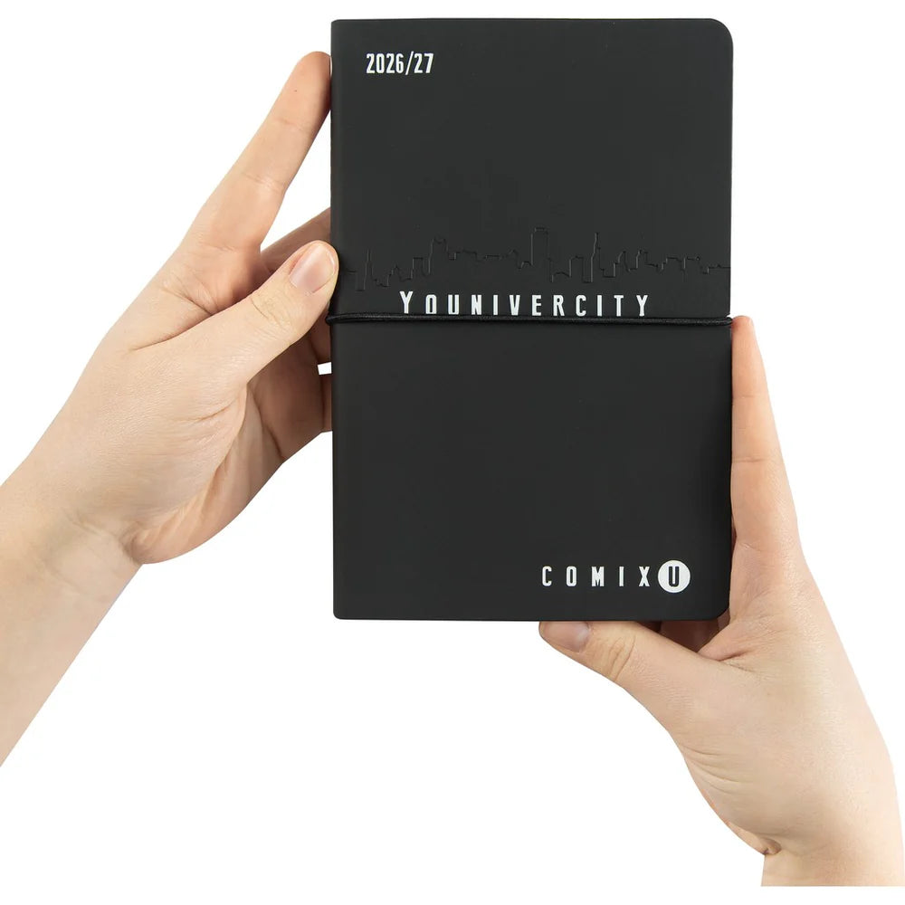 Agenda 13 Mesi 2026/27 - COMIX U Younivercity - Settimanale nero-bianco