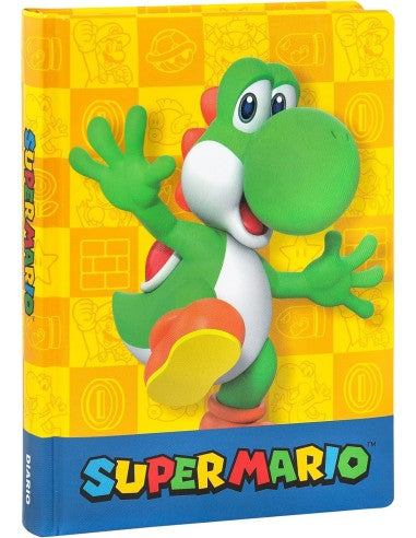 Diario 12 Mesi 2026/27 - Super Mario - Giornaliero Non Datato Rosso/Blu