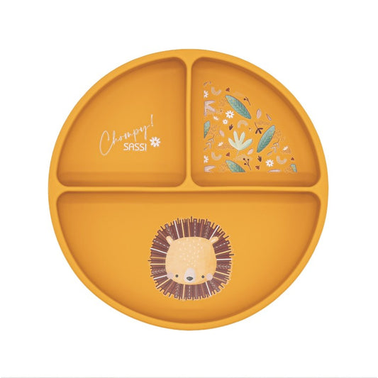 Chompy il Leone Piatto con ventosa in silicone Sassi