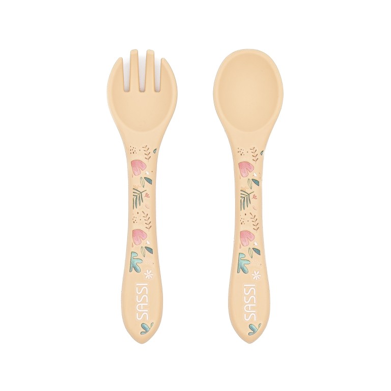 Gnawy il Bradipo Posate in silicone Sassi