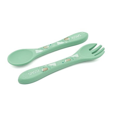 Munchy l'Orso Posate in silicone Sassi