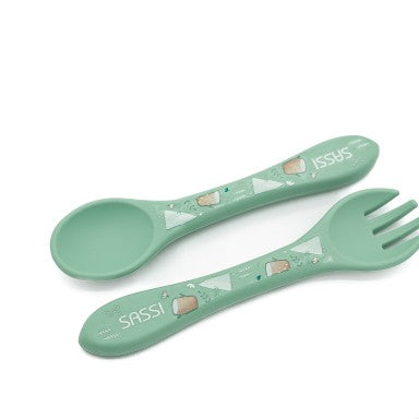 Munchy l'Orso Posate in silicone Sassi