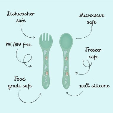 Munchy l'Orso Posate in silicone Sassi