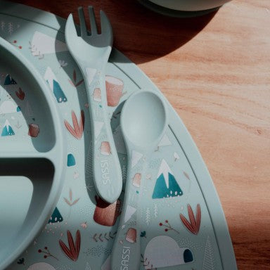 Munchy l'Orso Posate in silicone Sassi