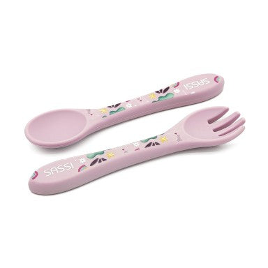 Sparkly l'Unicorno Posate in silicone Sassi
