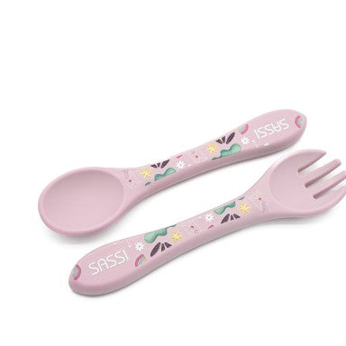 Sparkly l'Unicorno Posate in silicone Sassi