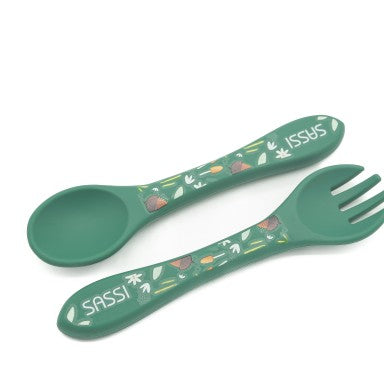 Crunchy la Volpe Posate in silicone Sassi