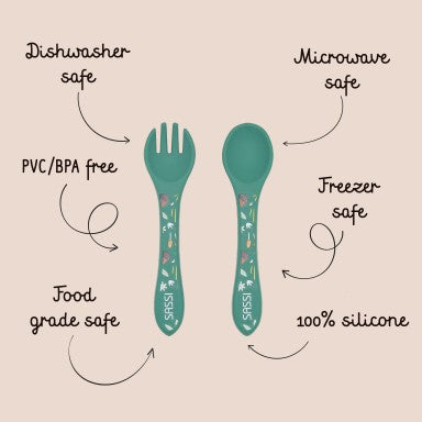 Crunchy la Volpe Posate in silicone Sassi