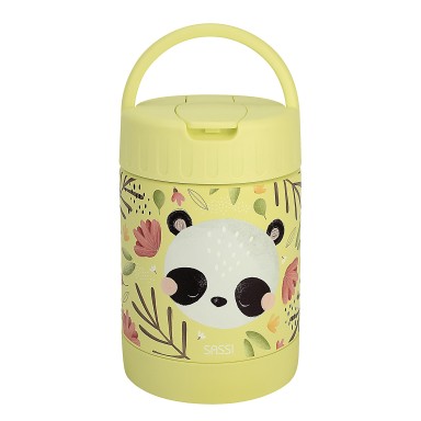Gnummy il Panda Thermos Portapappa 350ml Sassi