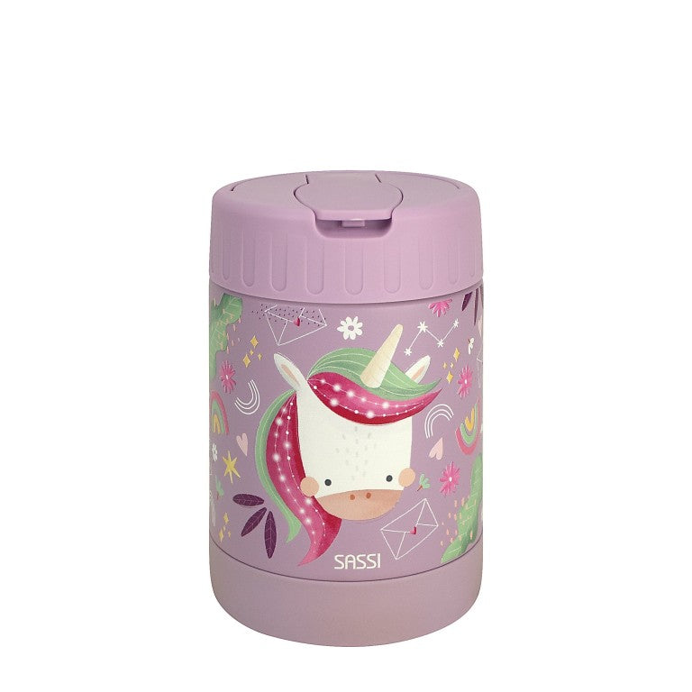 Sparkly l'Unicorno Thermos Portapappa 350ml Sassi